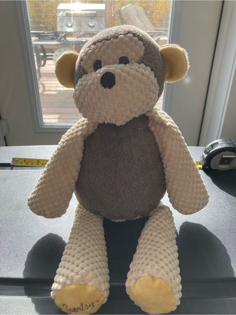 Scentsy Plush Monkey in Brown, Cream & Yellow